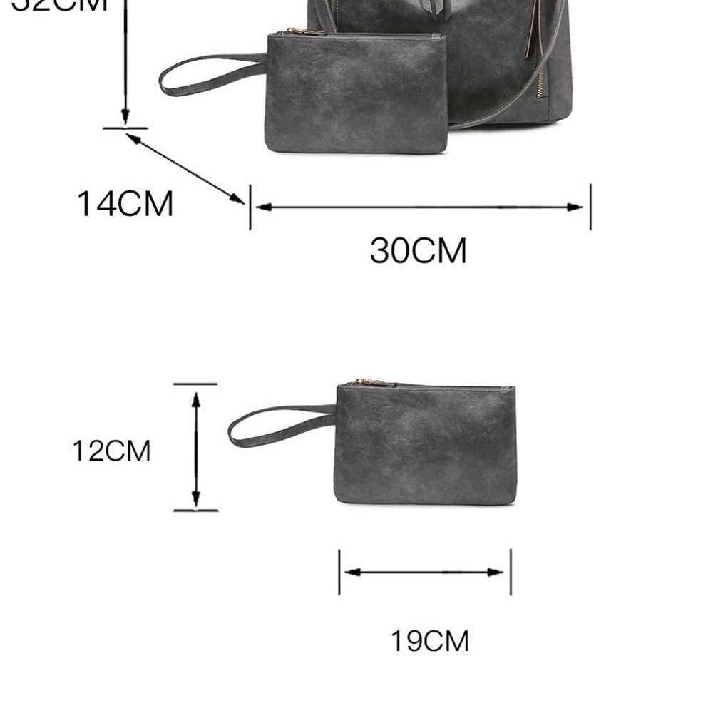 Brown Vegan Leather Backpack - Picture 5 of 5
